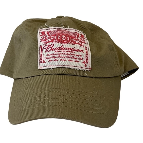 Anheuser-Busch Adjustable Budweiser Label Cap - Picture 1 of 8